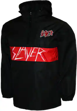 PopMarket - Slayer - Slayer - Pentacle - Water Resistant Pullover Anorak - Large Black M1910SLRA3 - APPAREL - Multicolor