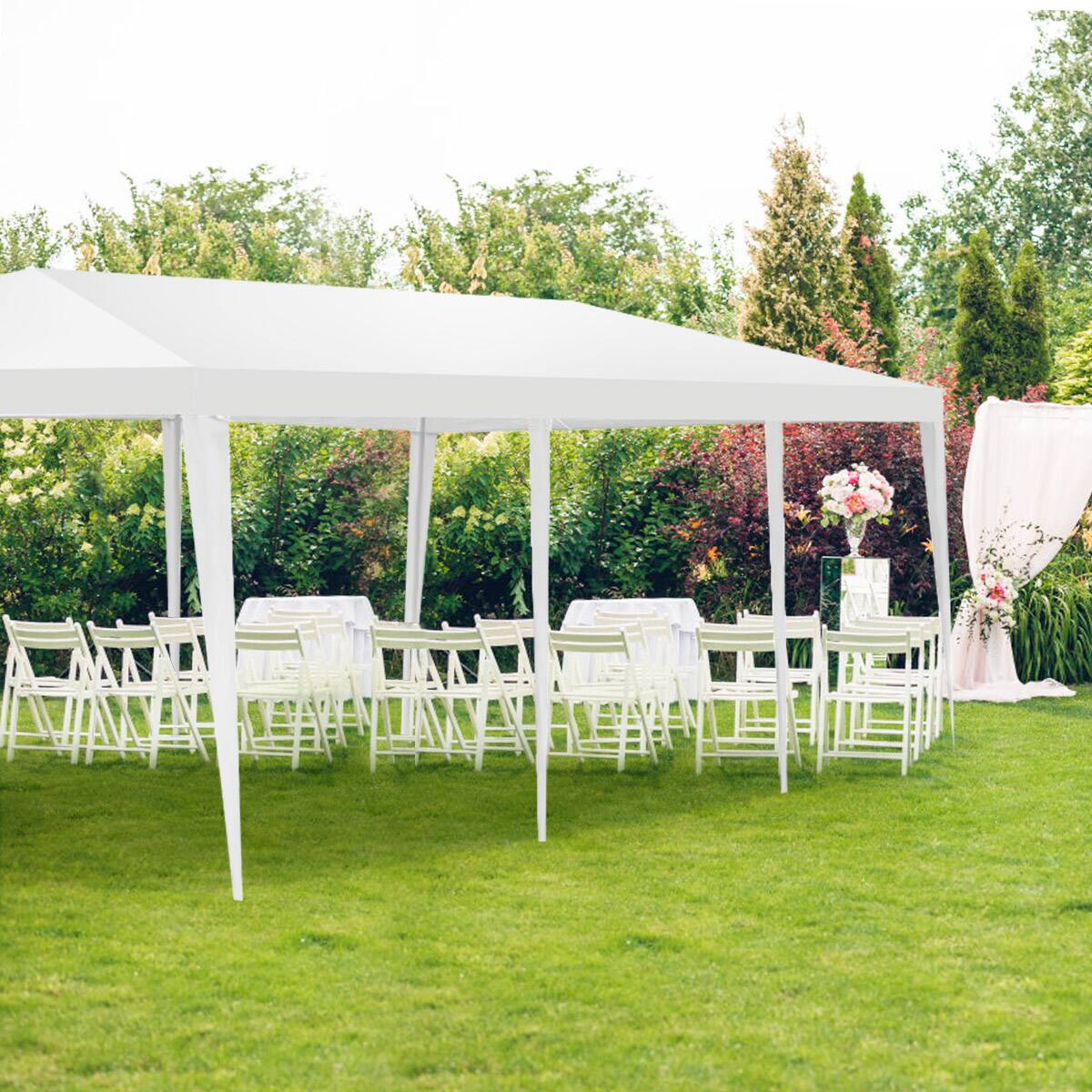 Alt View 2. Costway - Costway 10' x 30' Outdoor Wedding Party Event Tent Gazebo Canopy - White.