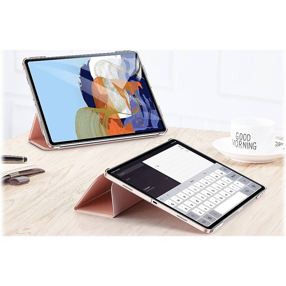 Alt View 18. SaharaCase - ESR Folio Case for Apple iPad Pro 11" (2nd, 3rd, and 4th Gen 2020-2022) - Rose Gold.