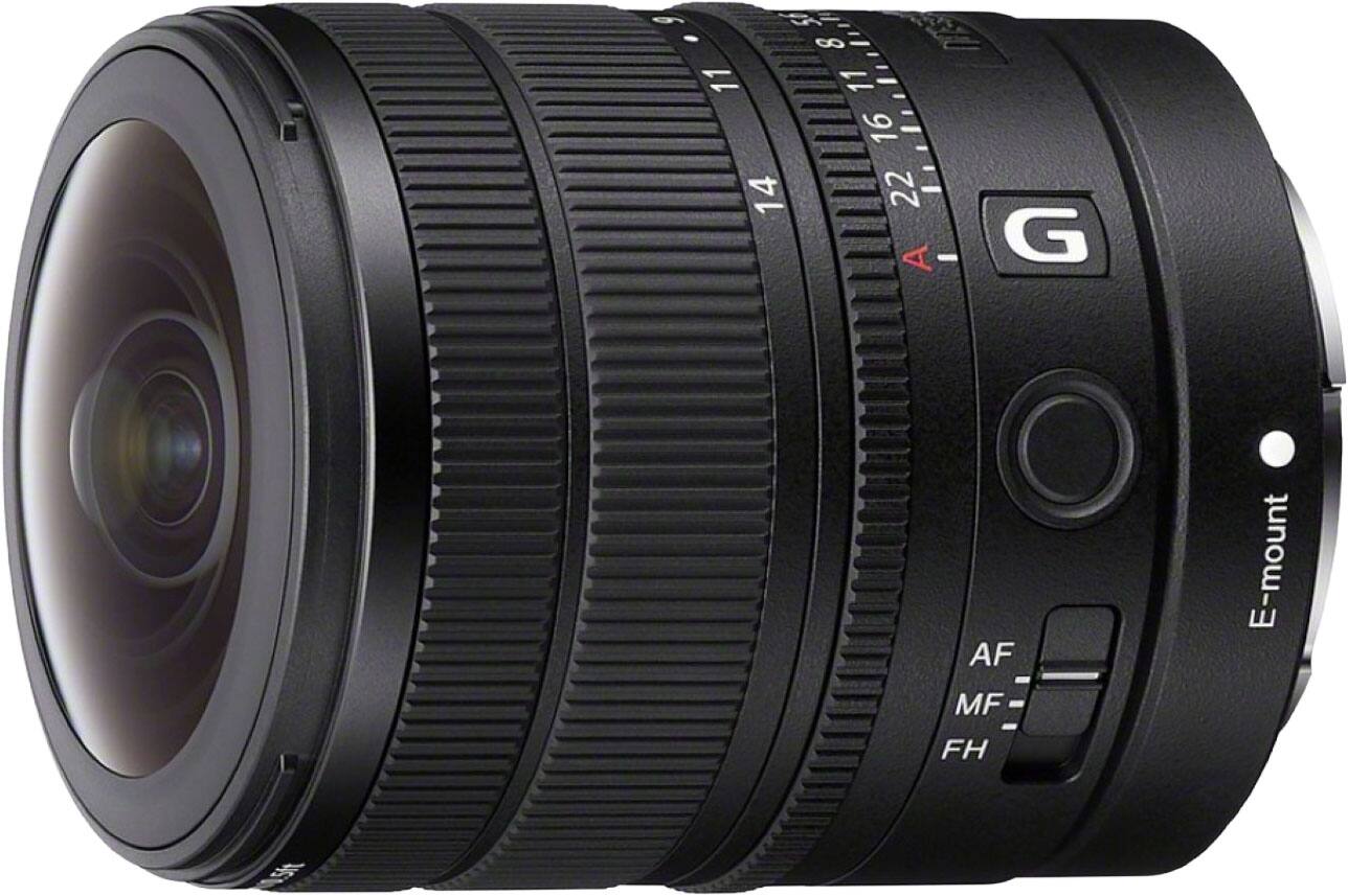 Front. Sony - FE 8-14mm F3.5G Fisheye Zoom Lens for Sony DSLR and Mirrorless Cameras - Black.