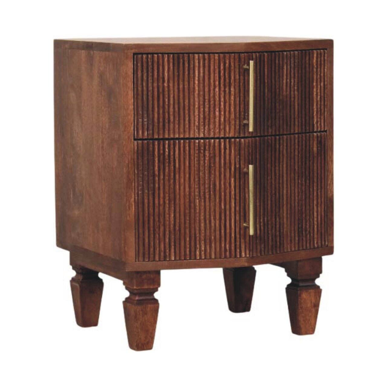 Angle. Artisan Furniture - Artisan Furniture Solid Wood Harper Nightstand - Brown.
