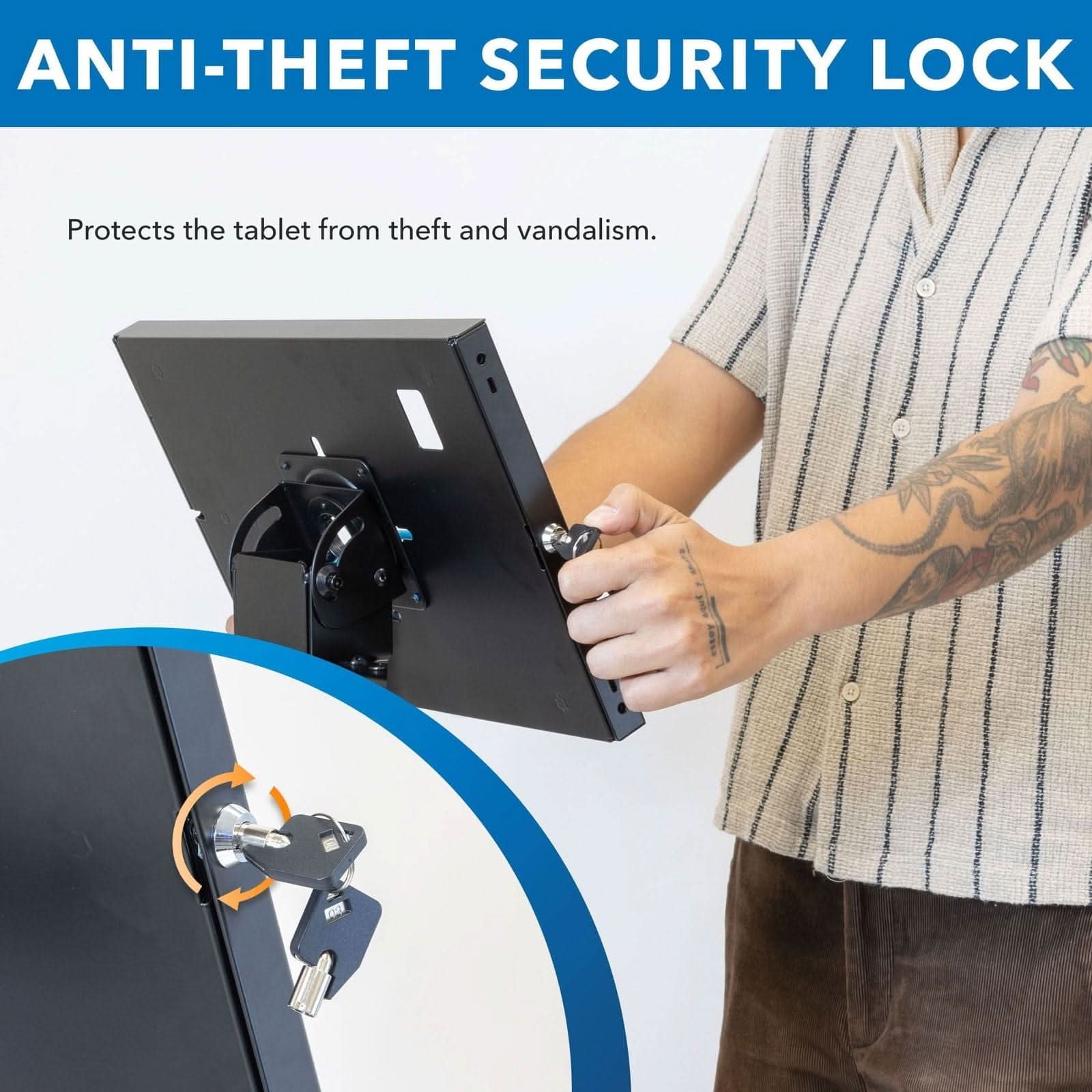 ANTI-THEFT SECURITY LOCK

Protects the tablet from theft and vandalism.