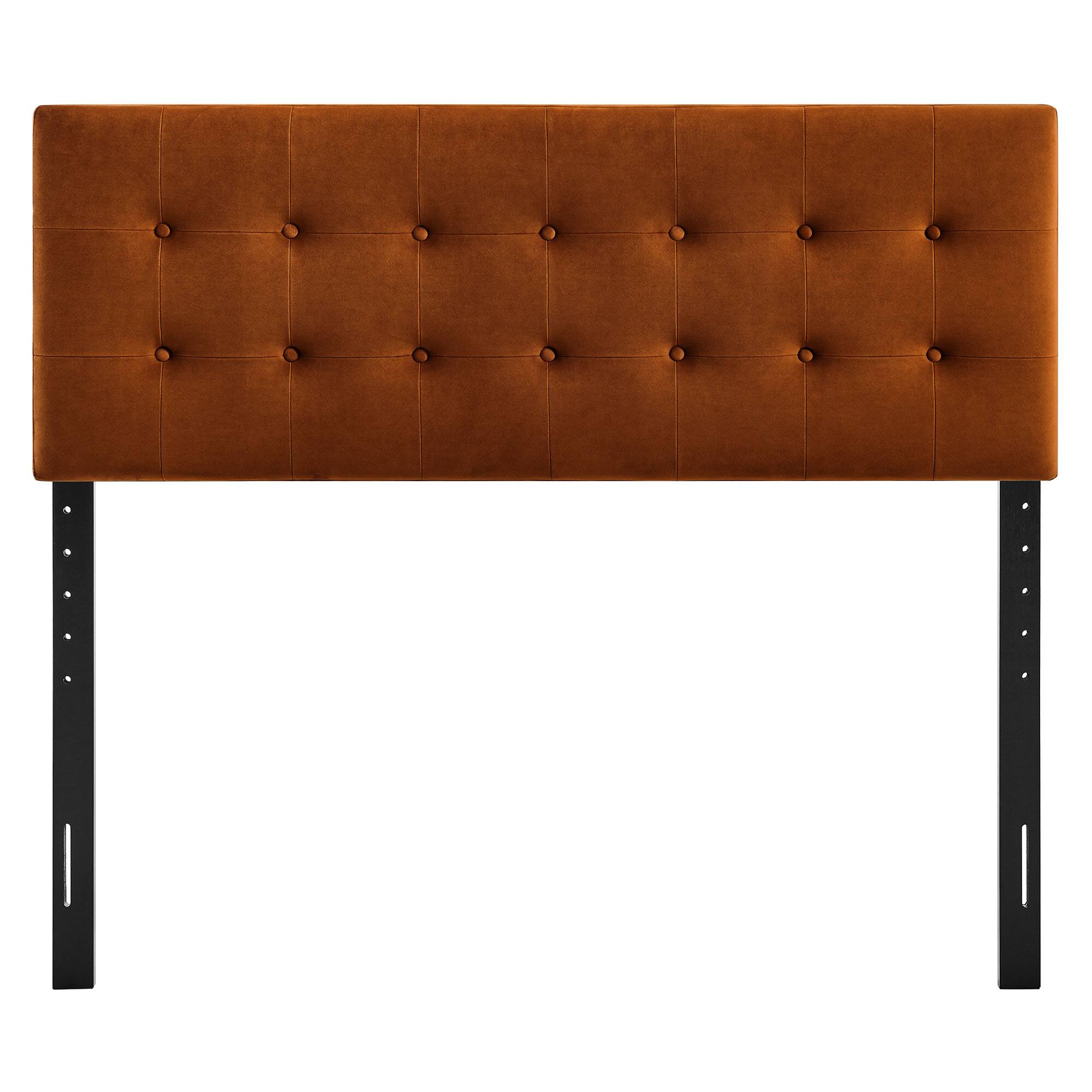 Alt View 2. Modway - Emily Stain-Resistant Performance Velvet King Size Headboard - Rust.
