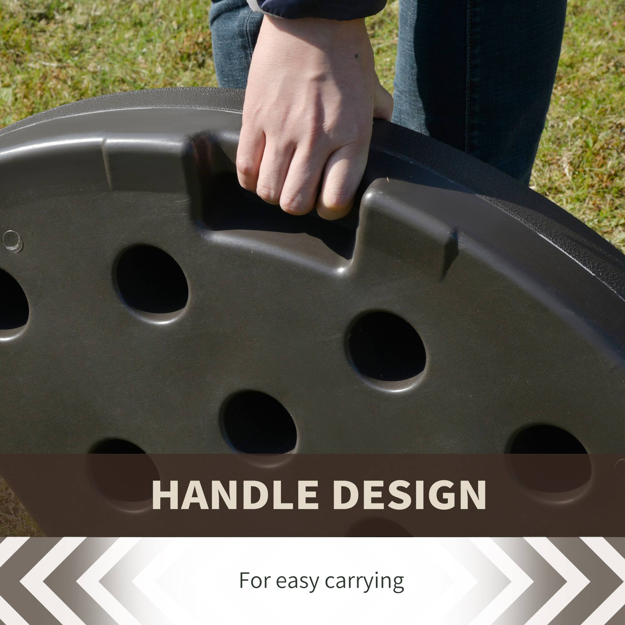 HANDLE DESIGN  
For easy carrying