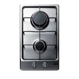SUMMIT - 12" Wide 2-Burner Gas Cooktop - Silver