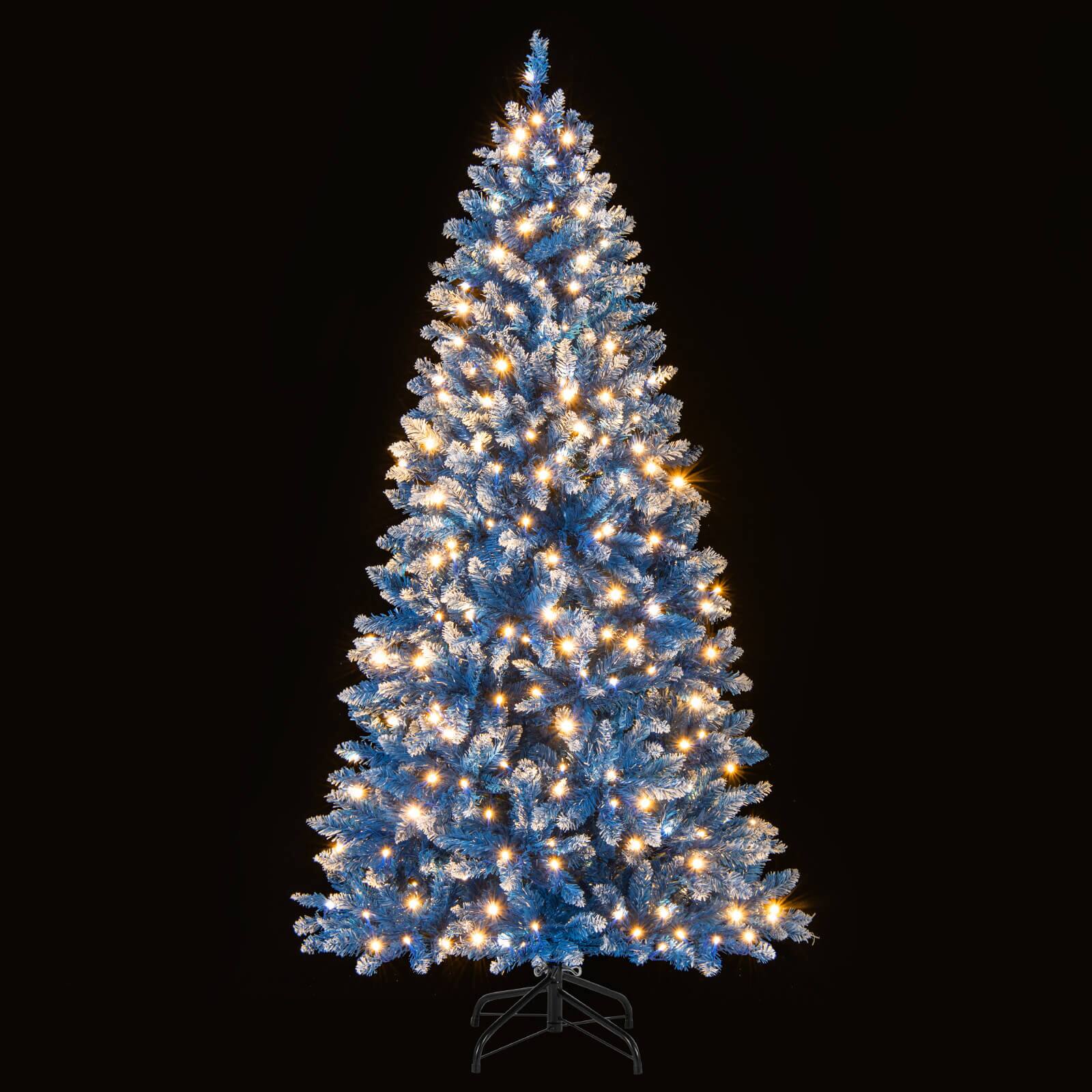 Alt View 2. Costway - Costway 6 FT Artificial Christmas Tree, with 270/340/420/520 Warm White LED Lights 8 Lighting Modes - Blue.