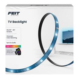 FEIT ELECTRIC - Feit 138 in. L Color Changing Plug-In LED Smart-Enabled Light Strip 1 pk