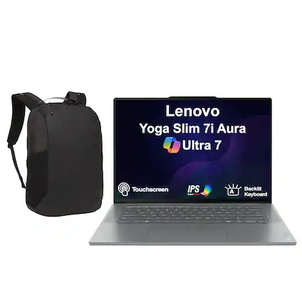 Lenovo Yoga Slim 7i Aura Ultra 7
Touchscreen IPS Super A
Backlit Keyboard