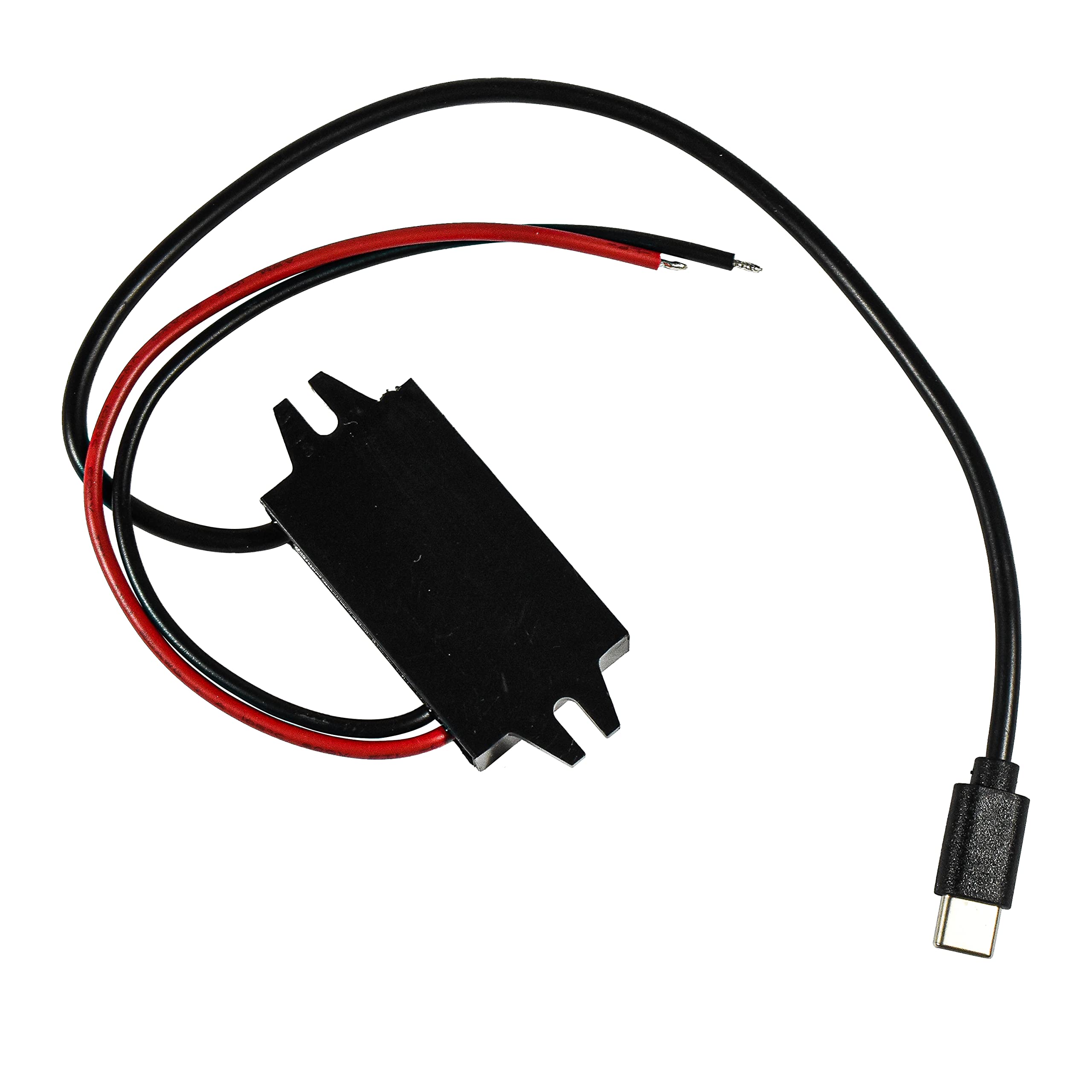 Alt View 1. HQRP - HQRP 12/24V to 5V DC-DC Converter 3A 15W Waterproof Voltage Regulator, USB-C Male Plug - Black.