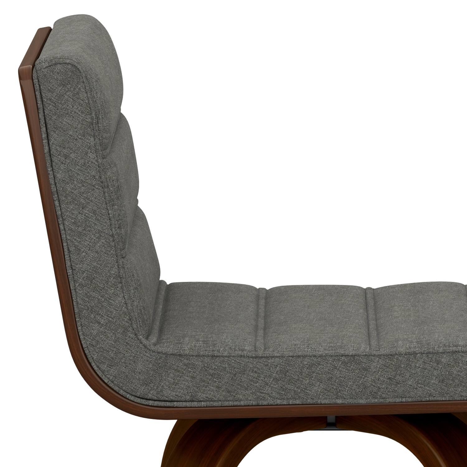 Alt View 6. Simpli Home - Roland Mid Century Modern 28 inch Swivel Bar Stool in Grey Linen Look Fabric - Grey.