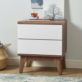 Envision 2-Drawer Nightstand by Modway - Walnut White