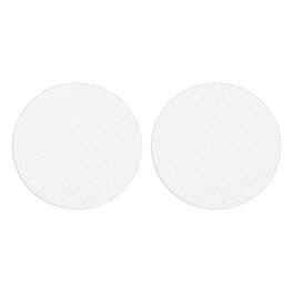 Unique Bargains - Universal Speaker Grills Cover without Frame, Metal Mesh Subwoofer Cover Guard Protector for Car Home Audio, 2pcs - White