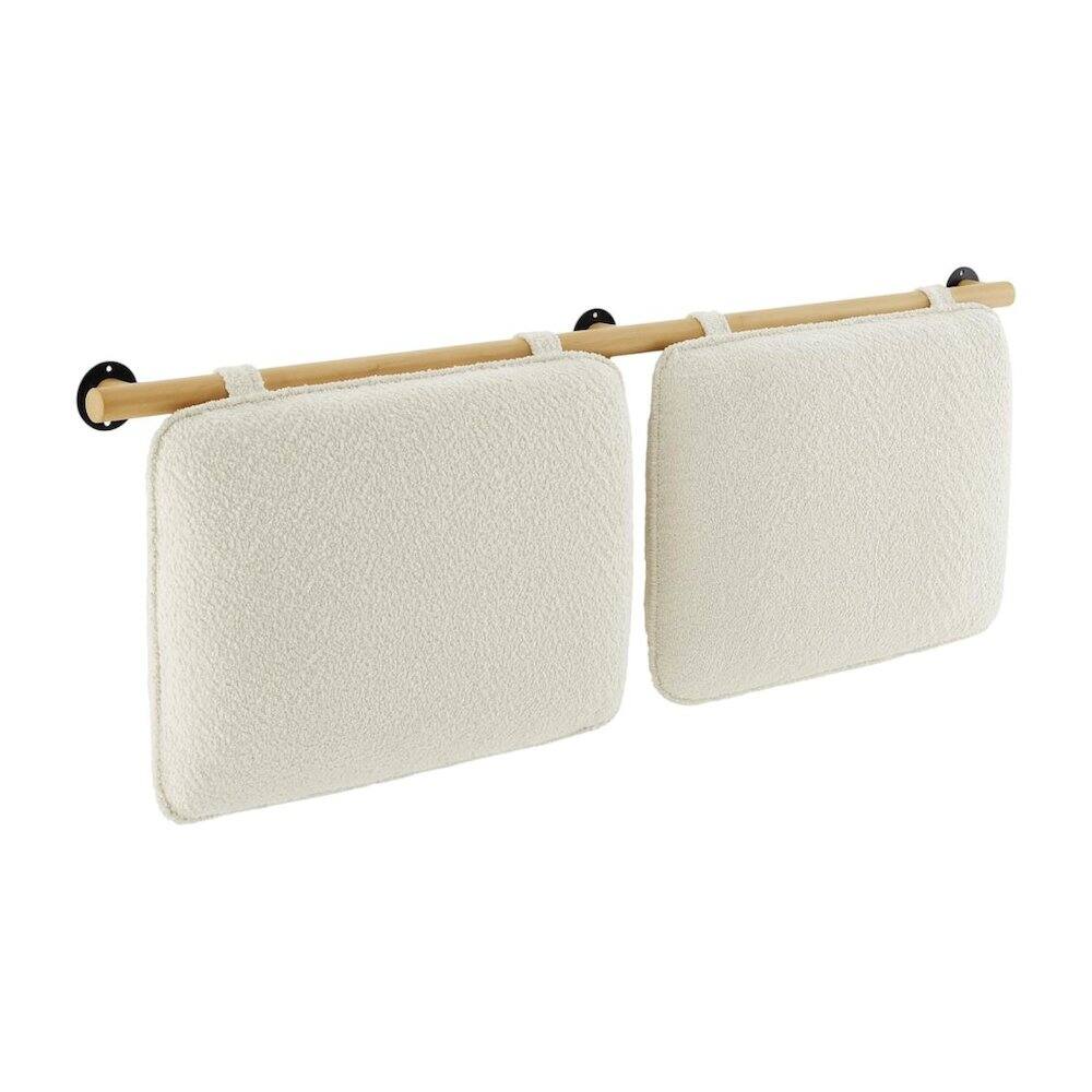 FurniFact - Chenille Upholstered Queen Headboard Wall-Mounted, Soft Texture, Durable Design - Beige price history on PriceWatchPro