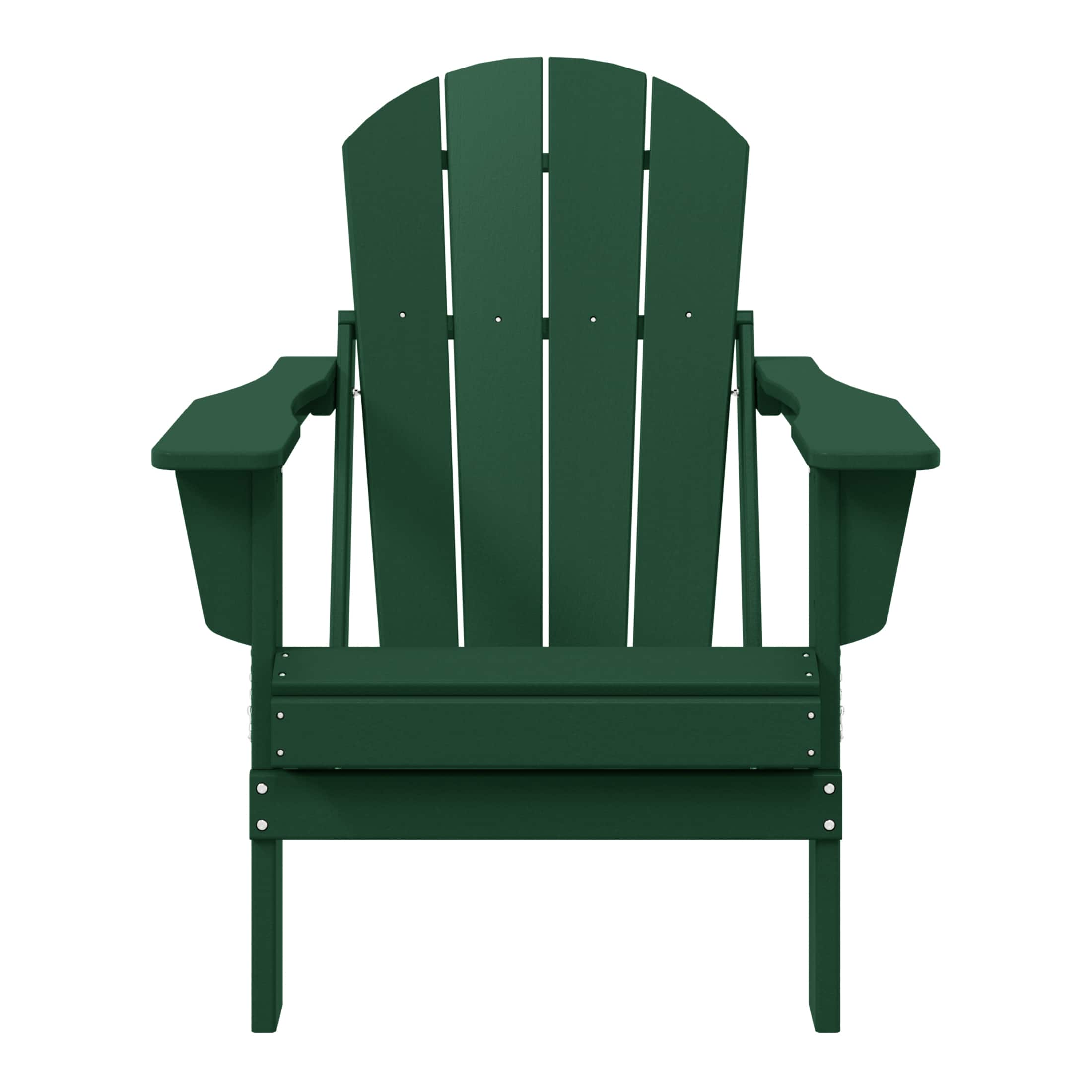 WestinTrends - Malibu HDPE Outdoor Patio Folding Poly Adirondack Chair - Dark Green price history on PriceWatchPro