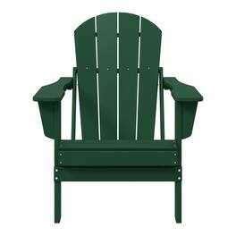 WestinTrends - Malibu HDPE Outdoor Patio Folding Poly Adirondack Chair - Dark Green