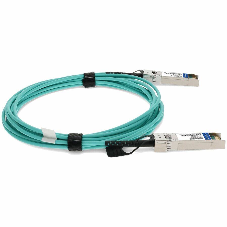 Alt View 2. AddOn - AddOn Cisco® SFP-10G-AOC3M Compatible TAA Compliant 10GBase-AOC SFP+ Active Optical Cable (850nm, MMF, 3m) - 9.84 ft - Blue.