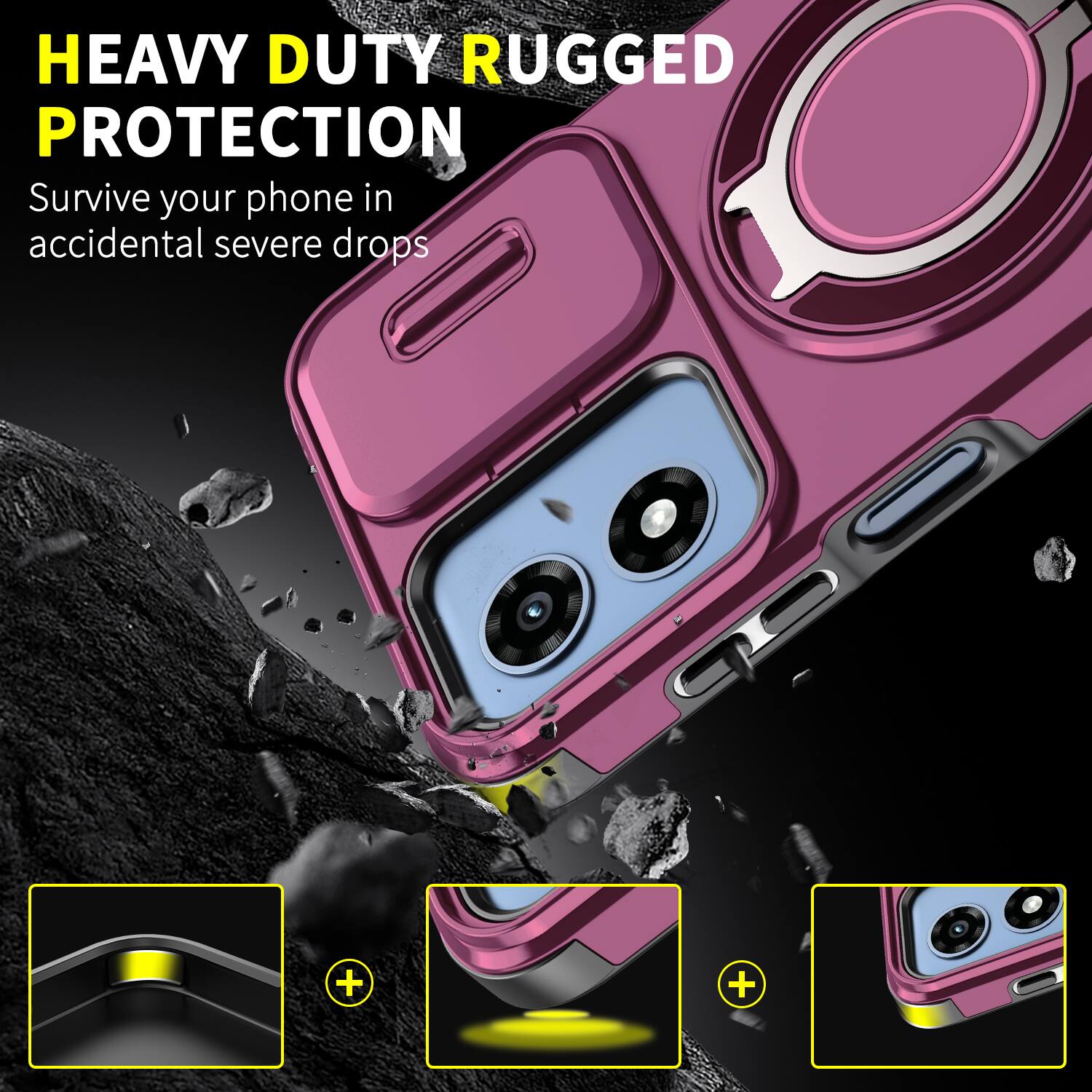 HEAVY DUTY RUGGED PROTECTION  
Survive your phone in accidental severe drops