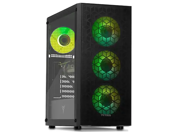 Front. YEYIAN - YEYIAN Gaming Desktop PC YUMI INTEL Core i5-14400F GeForce RTX5060 8GB 32GB DDR5 1TB SSD 650W Gold PSU Windows 11 Home.