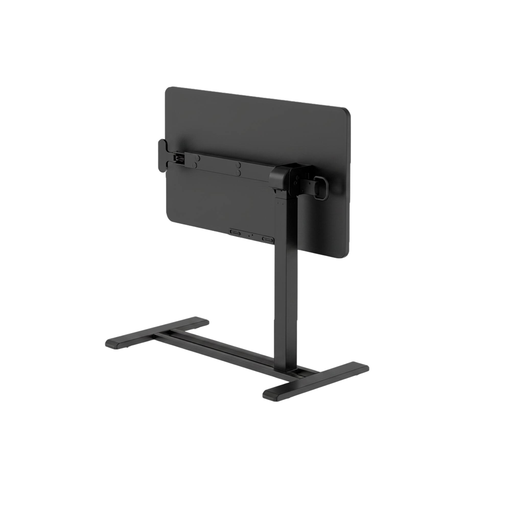 Back. FlexiSpot - 28 x 16 in H7 Pro Adjustable Height Side Table with Tilting Desktop, Black - Black.