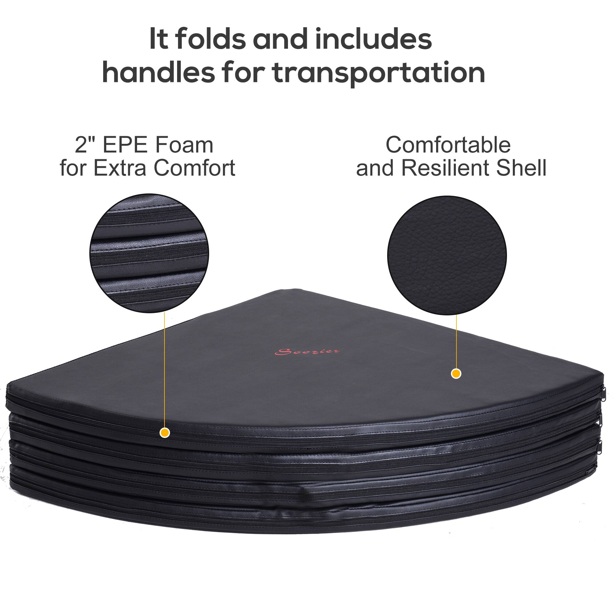 It folds and includes handles for transportation

2" EPE Foam for Extra Comfort

Comfortable and Resilient Shell