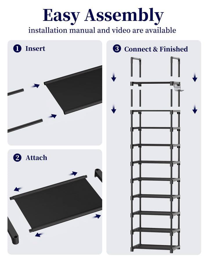 Easy Assembly  
installation manual and video are available  

1. Insert  
2. Attach  
3. Connect & Finished