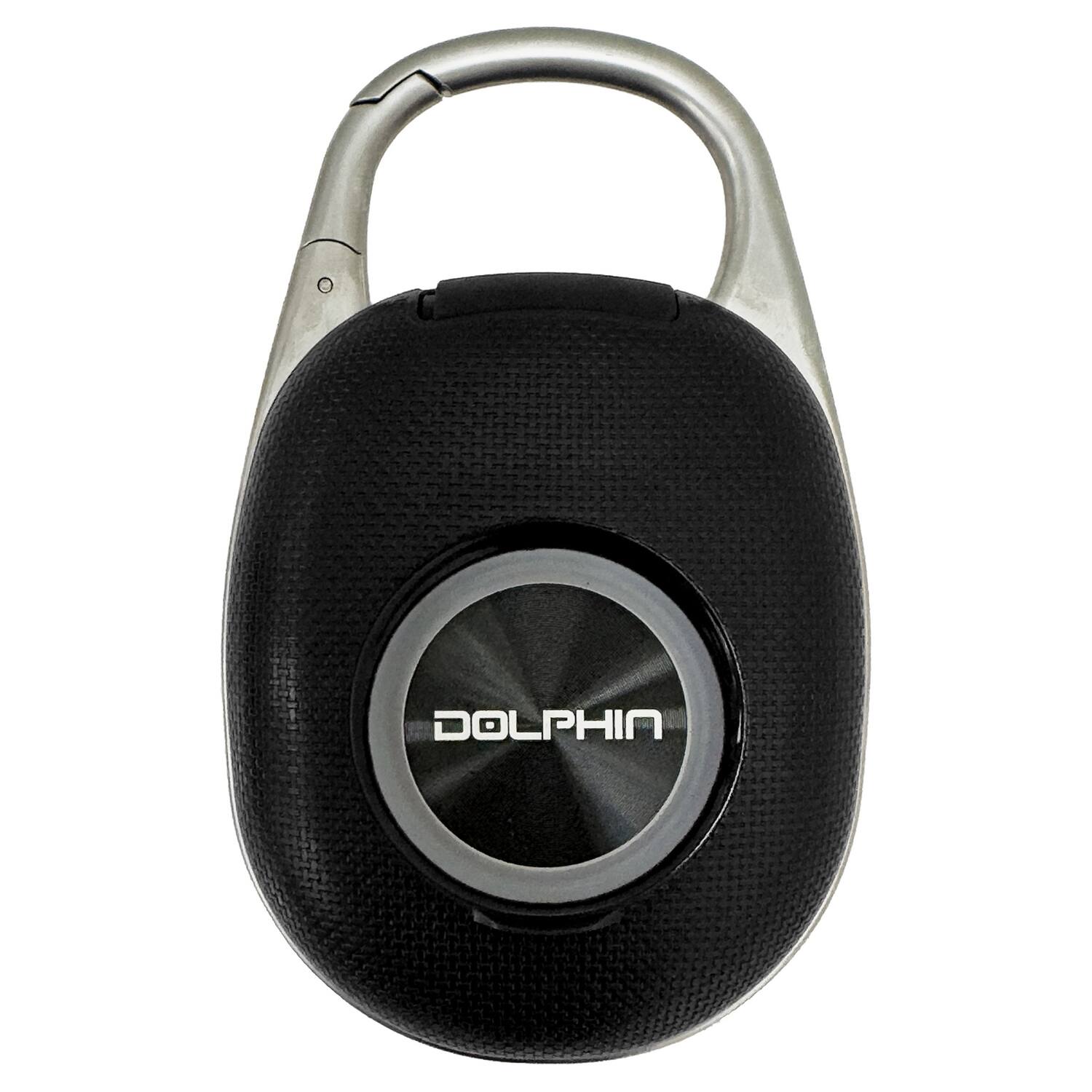 Left. Dolphin - Dolphin Audio Clp-500blk Clp-500 Portable Waterproof Bluetooth Clip Speaker (black) - Black.