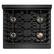 Angle. ZLINE - 30 in. Wide 4 Burner Designer DuoPro Gas Rangetop in Black Satin Steel with Black and Bronze Accents (PSRTBSZ-30-MBCB) - Black Satin Stainless Steel.