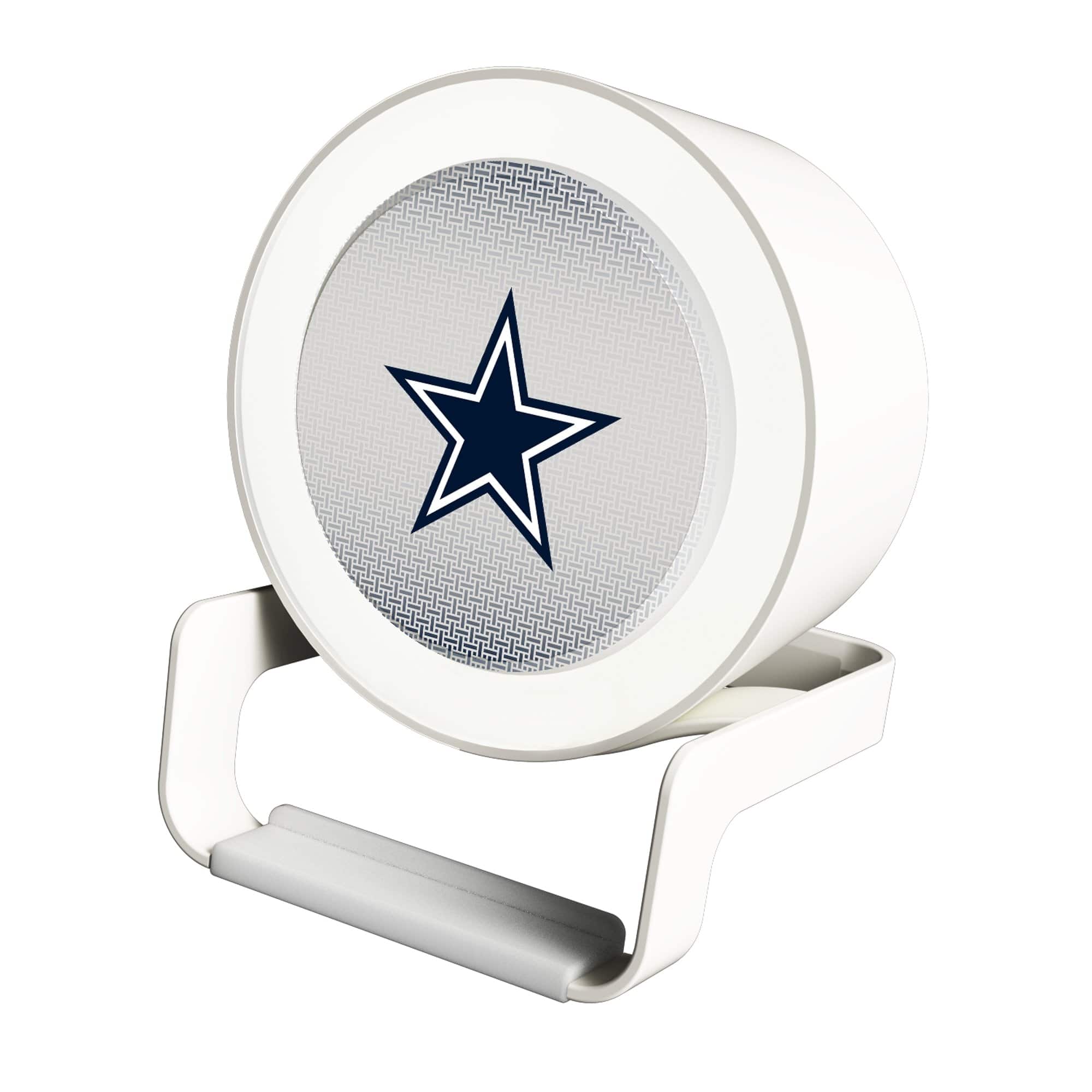 Keyscaper - Dallas Cowboys Linen Print Nightlight Charger & Bluetooth Speaker - White