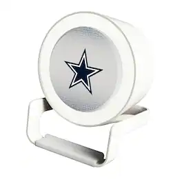 Keyscaper - Dallas Cowboys Linen Print Nightlight Charger & Bluetooth Speaker - White