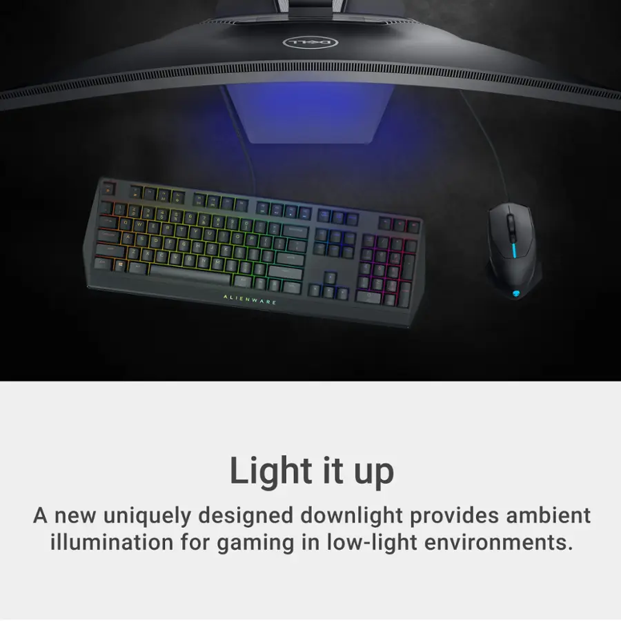 Light it up: A new uniquely designed downlight provides ambient illumination for gaming in low-light environments.
