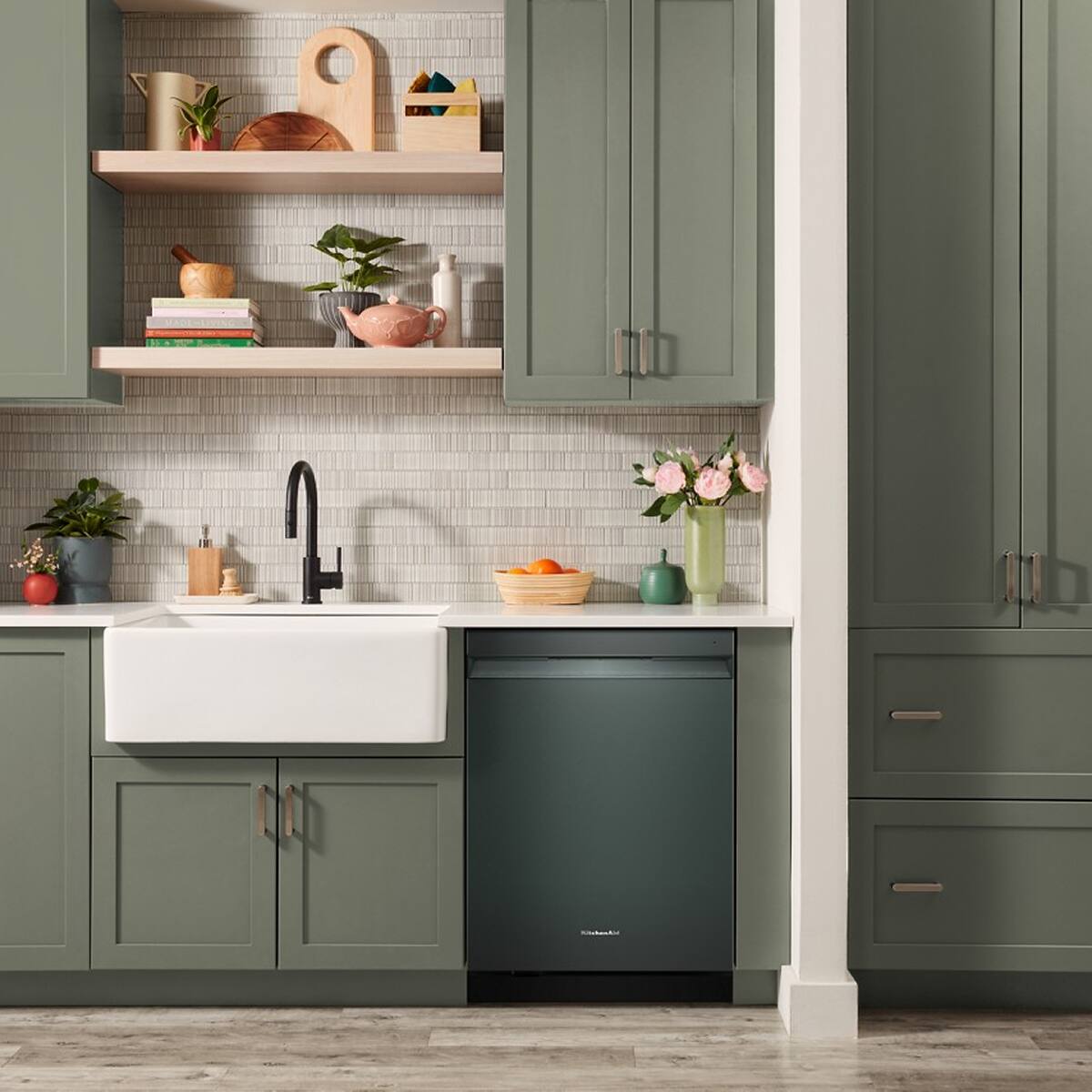 Alt View 3. KitchenAid - KitchenAid - 24" Top Control Built-In Stainless Steel Tub Dishwasher with Third Rack - Juniper.