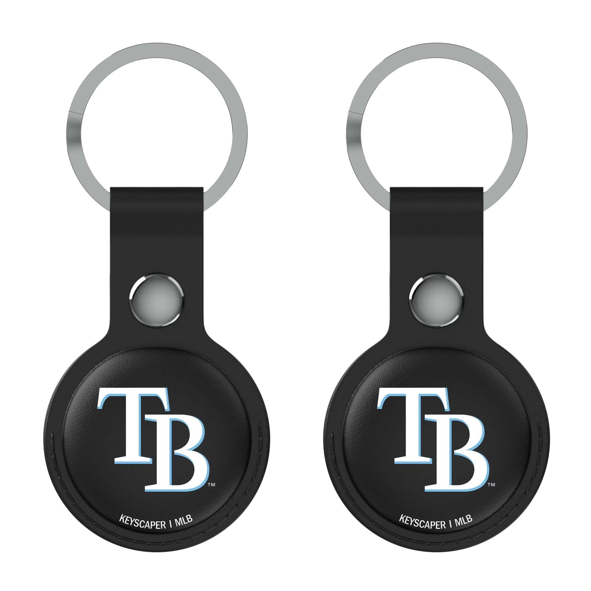 Keyscaper - Tampa Bay Rays Two-Pack AirTag Holders - No Size - Black