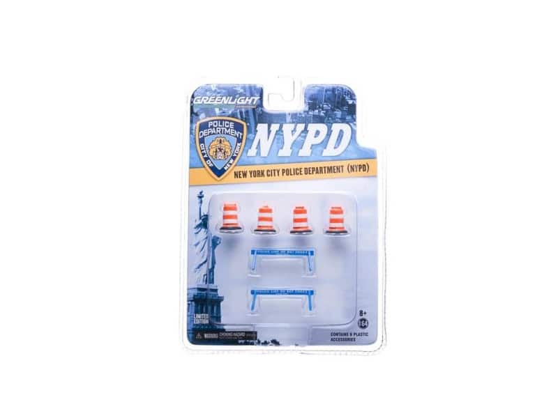 NYPD Accessory Pack 6pc Set Series 1 For 1/64 Model Cars by Greenlight - Multi