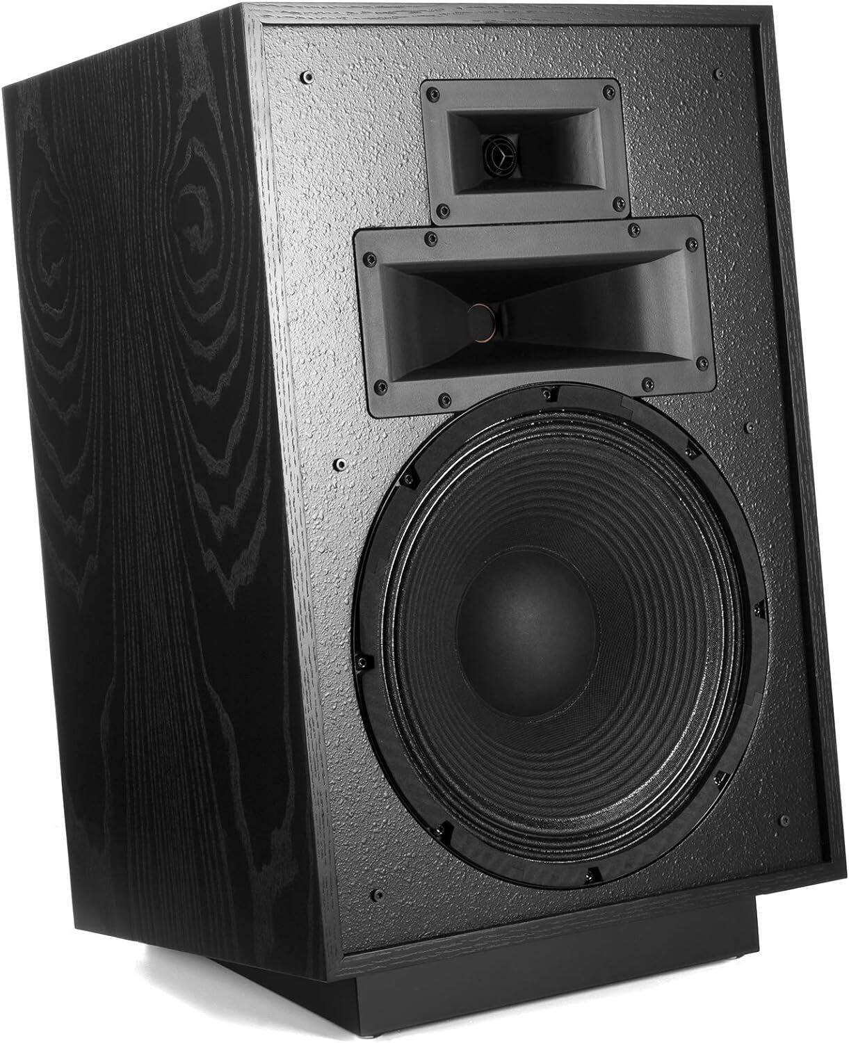 Angle. Klipsch - Klipsch Heresy IV Heritage Series Three Way Black Loudspeaker (Pair) (2020) - Black.