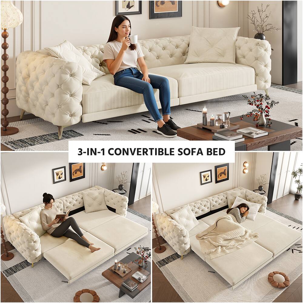 3-IN-1 CONVERTIBLE SOFA BED