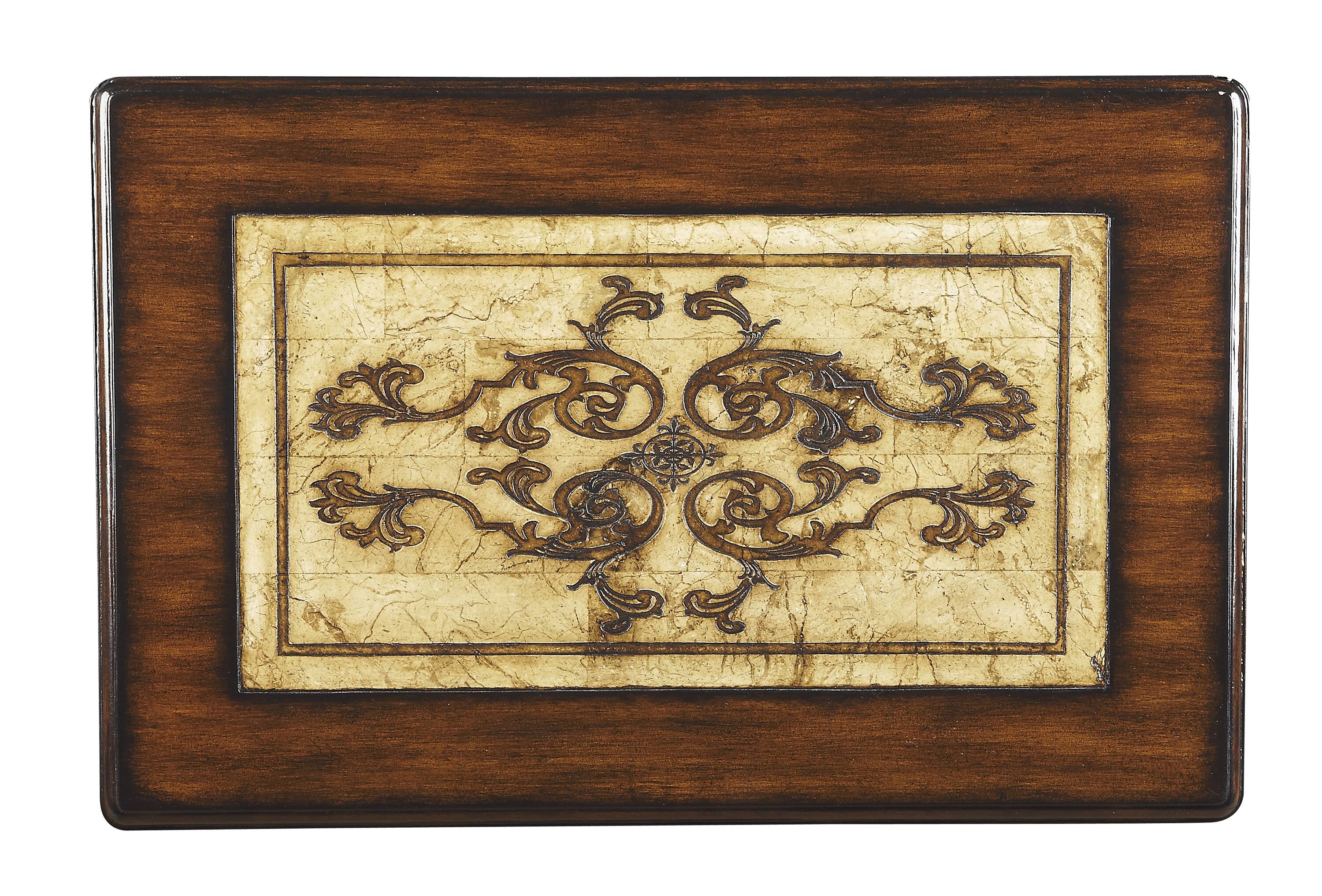 Butler Specialty Gregorio Rectangular Stone and Wood Set of 2 Nesting ...