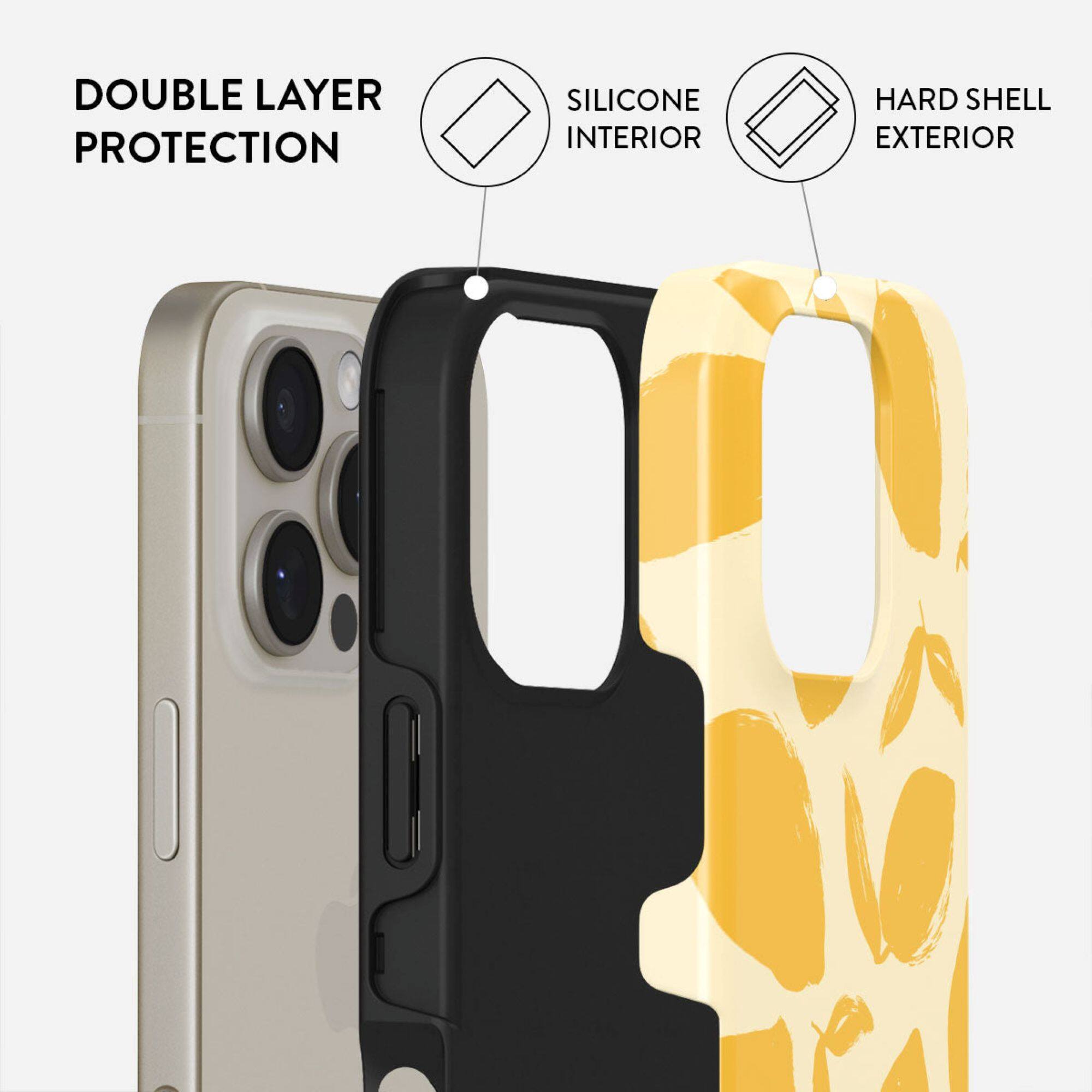 DOUBLE LAYER PROTECTION  
SILICONE INTERIOR  
HARD SHELL EXTERIOR