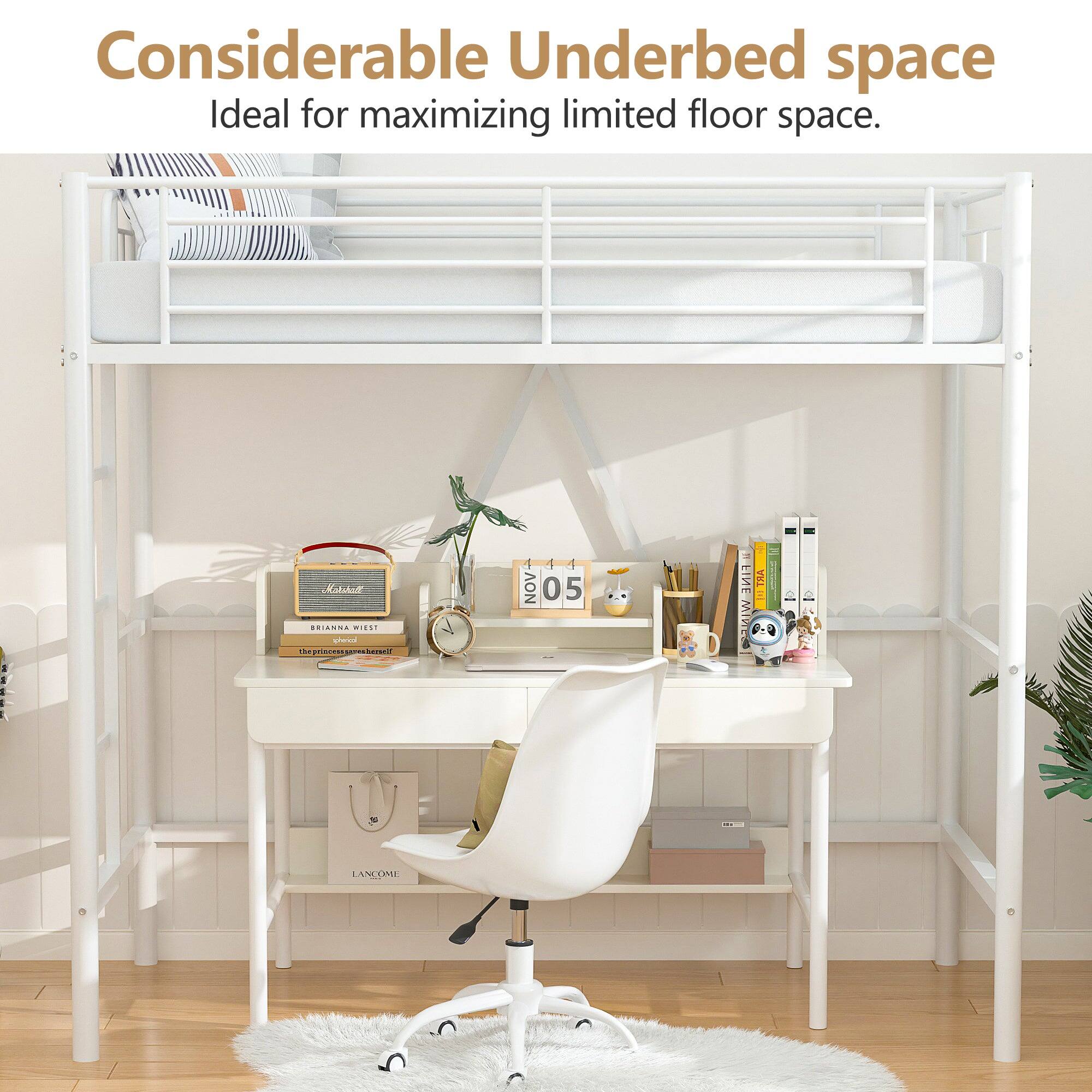 Considerable Underbed space  
Ideal for maximizing limited floor space.