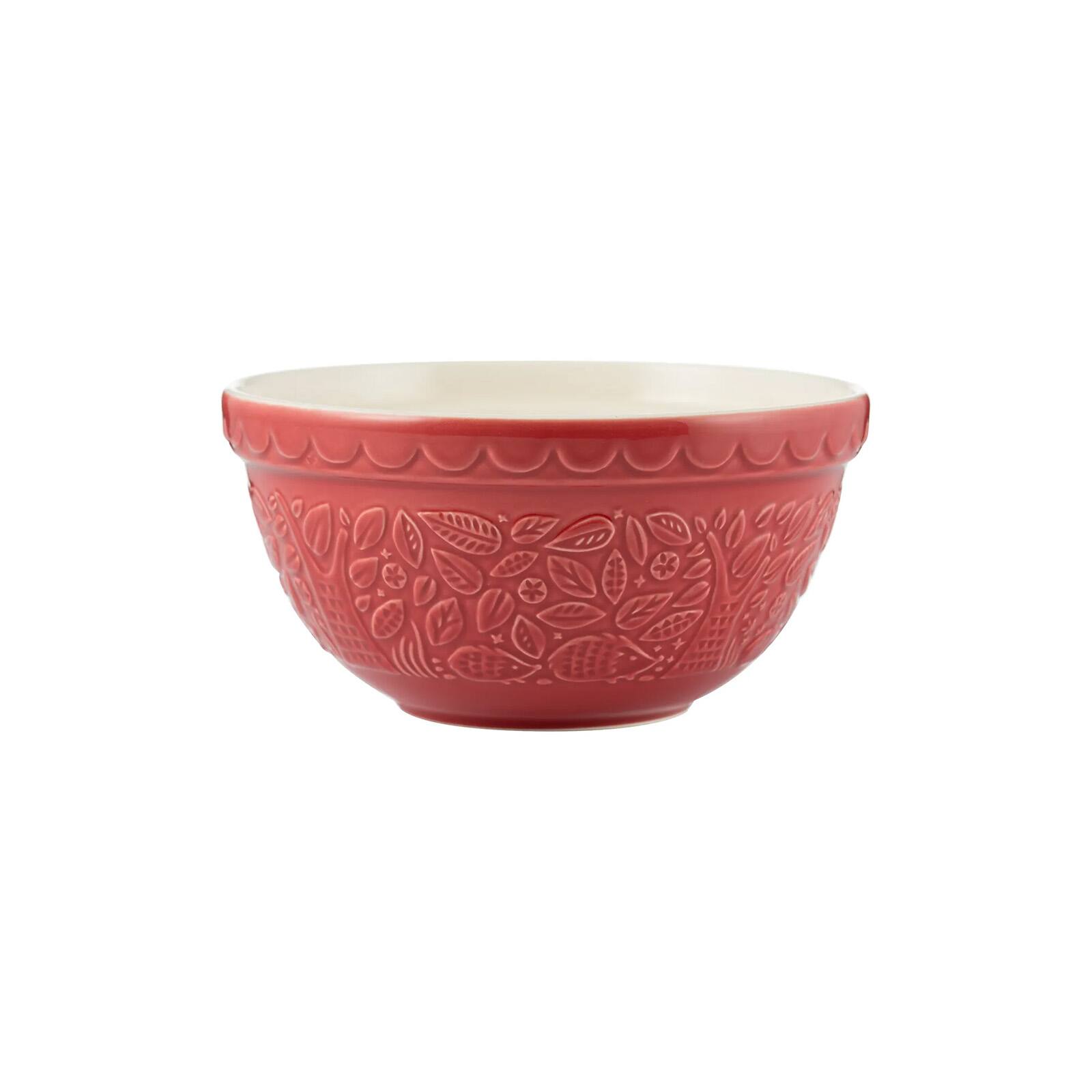 Front. Mason Cash - In The Forest Hedgehog Size 30 Mixing Bowl, Red, 1.15 Quart - Red.