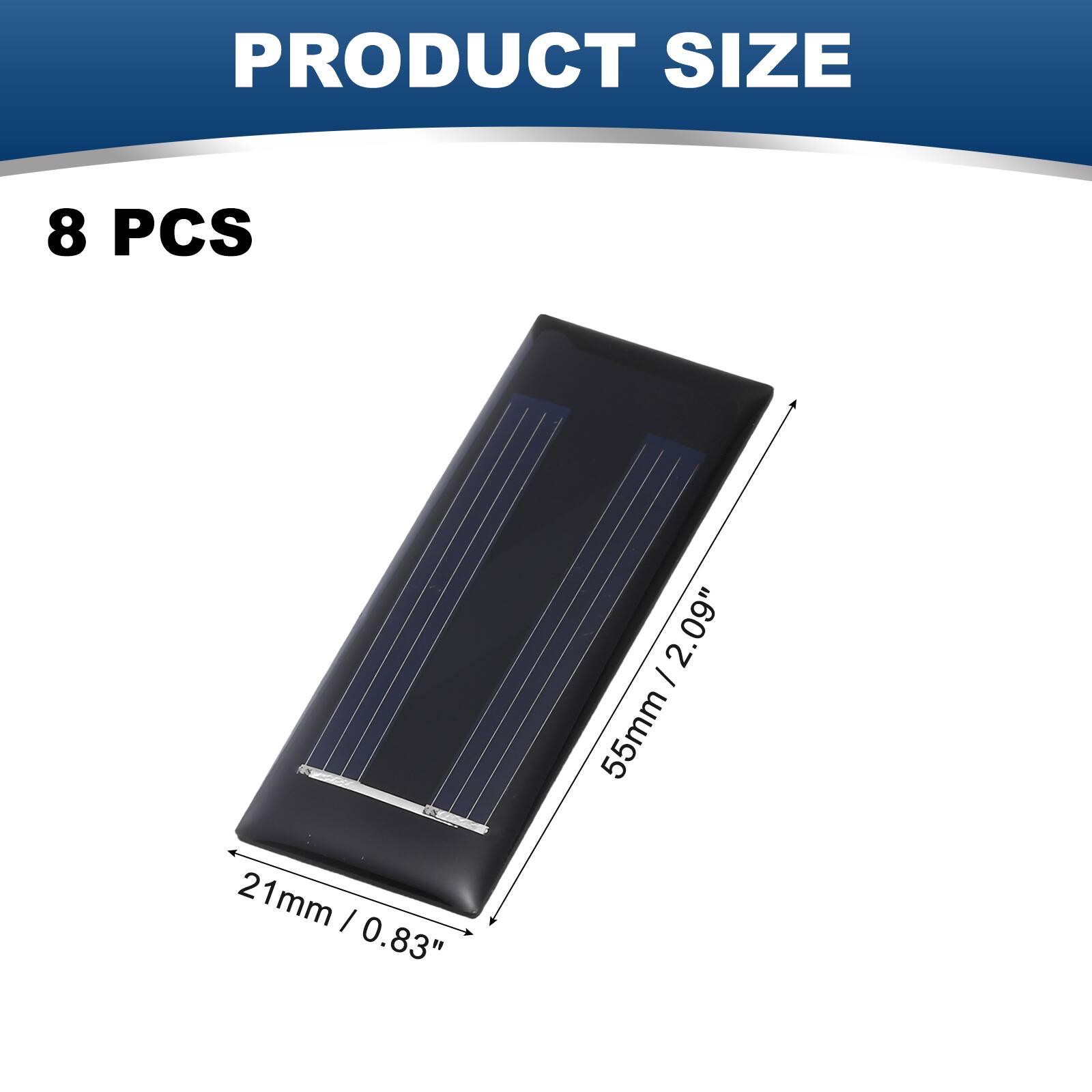 PRODUCT SIZE

8 PCS

21mm / 0.83"

55mm / 2.09"