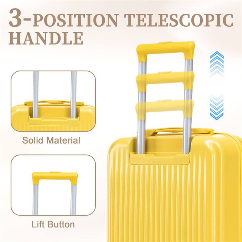 3-POSITION TELESCOPIC HANDLE

Solid Material

Lift Button