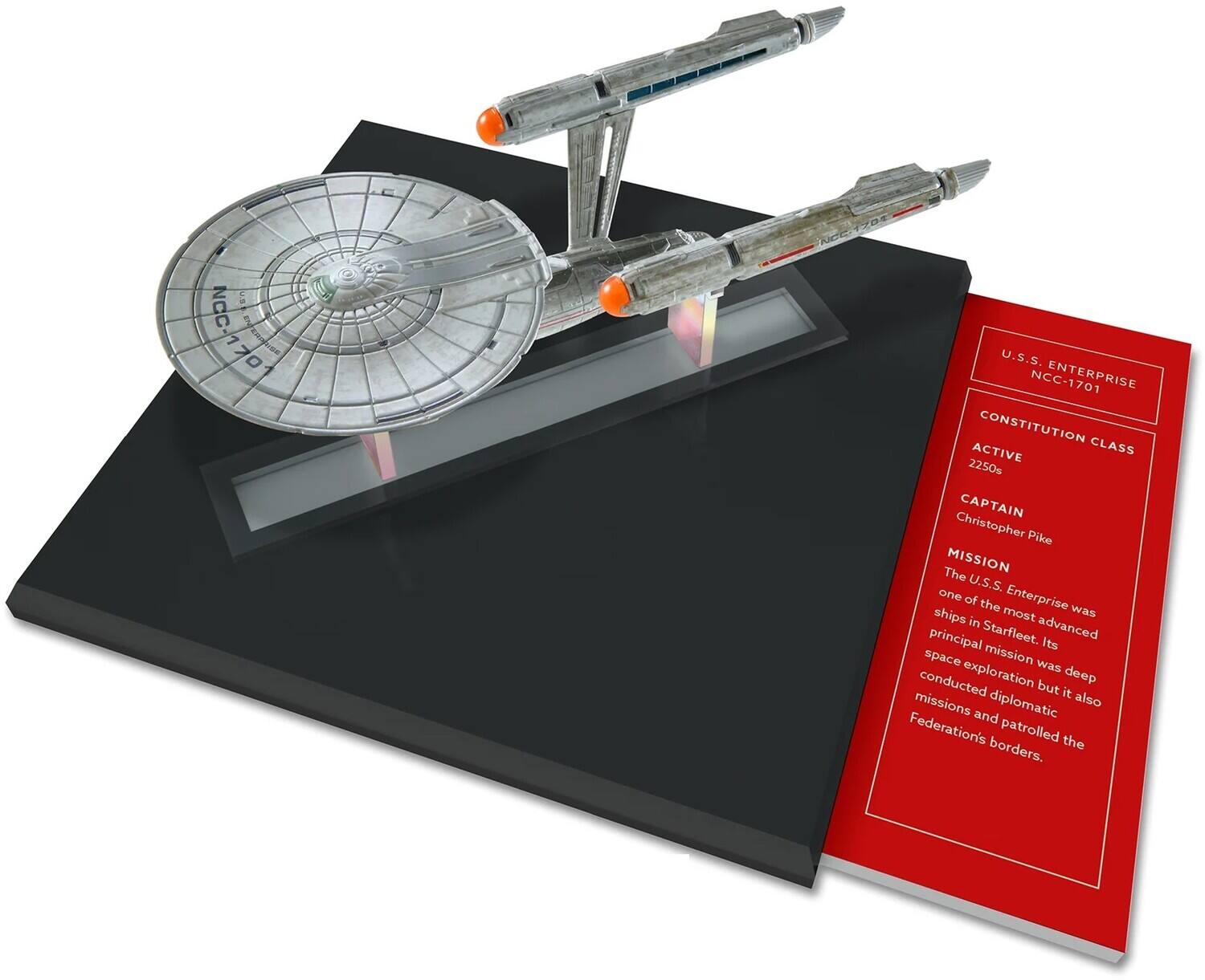 PopMarket - Star Trek: Strange New Worlds - Starship Library Vol. 1 - U.S.S. Enterprise NCC-1701 Die-Cast Ship & - COLLECTIBLES - Multicolor price history on PriceWatchPro