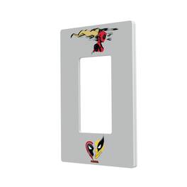 Keyscaper - Marvel Badge Hidden-Screw Light Switch Plate - Single Rocker - Ladypool