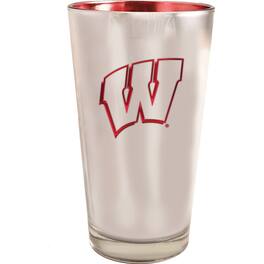 The Memory Company - Wisconsin Badgers 16oz. Electroplated Pint Glass - Multicolor