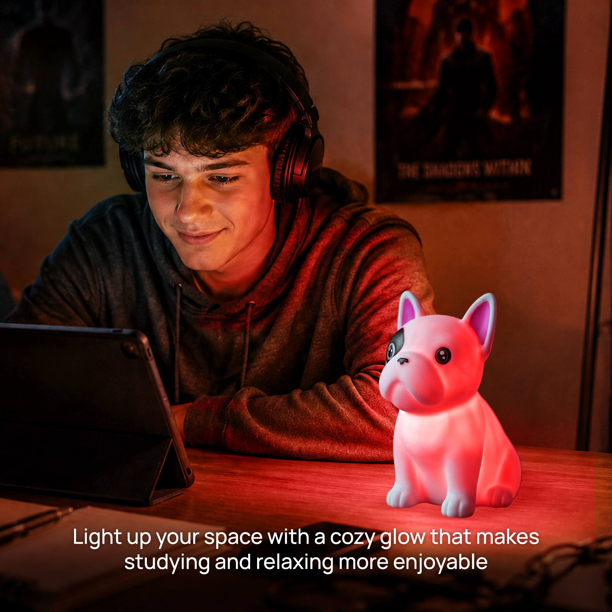 Light up your space with a cozy glow that makes studying and relaxing more enjoyable