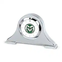 Jardine - Colorado State Rams Napoleon Desk Clock - Silver