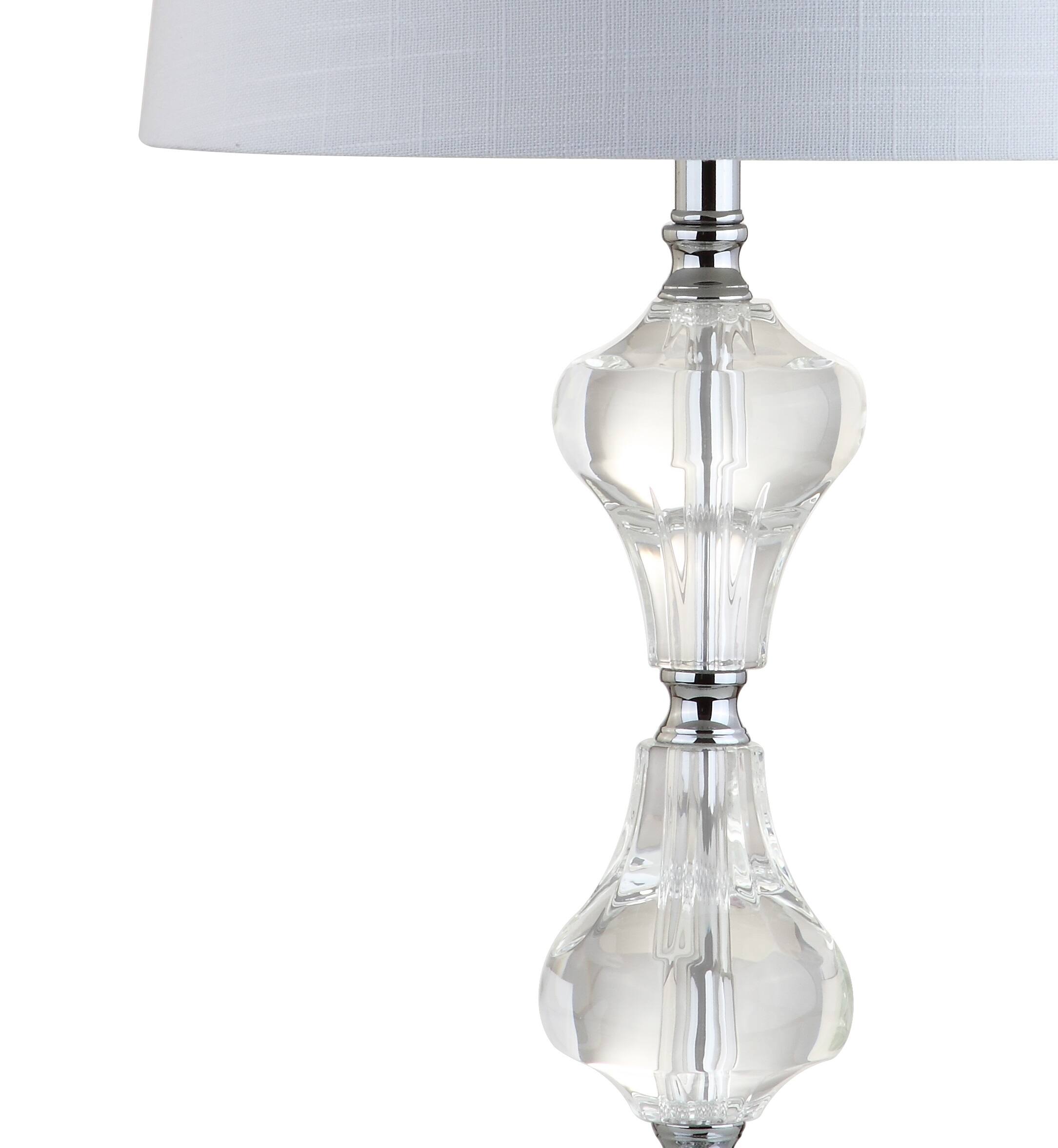 Alt View 6. Jonathan Y - Chloe 26" Crystal LED Table Lamp, Clear - Clear.