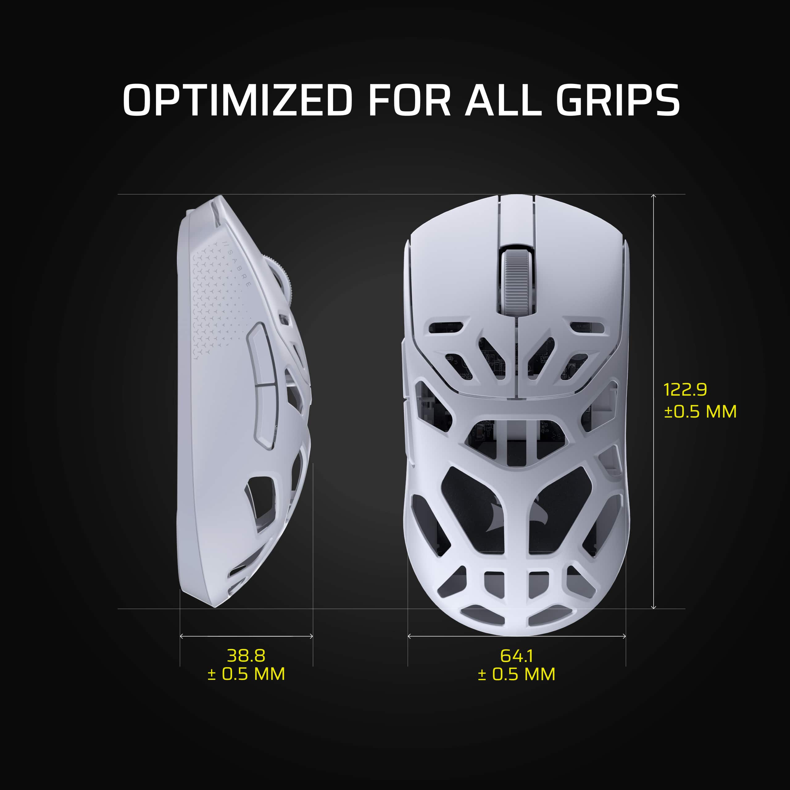 CORSAIR SABRE v2 PRO Wireless FPS MG Gaming Mouse Wireless White