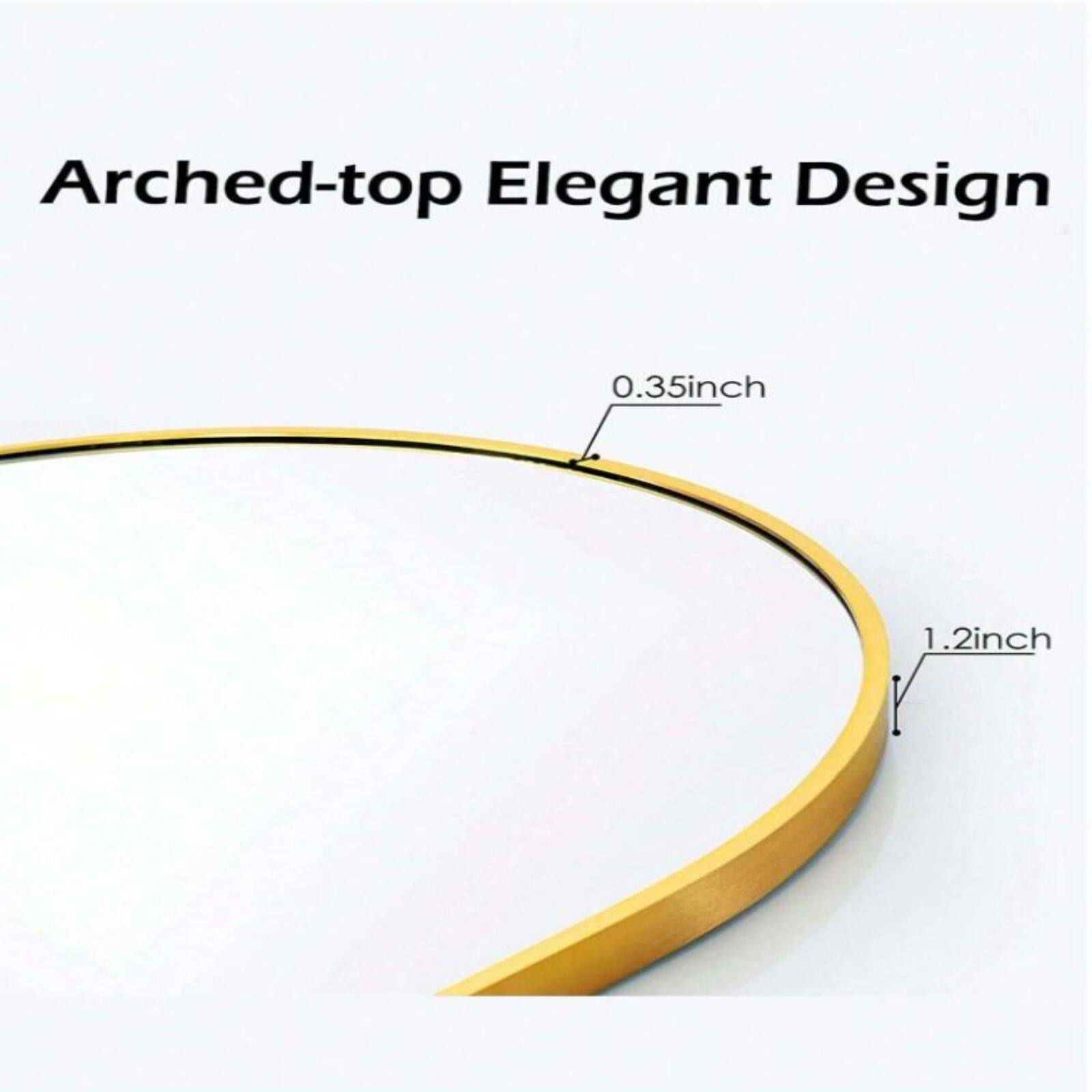 Arched-top Elegant Design  
0.35inch  
1.2inch