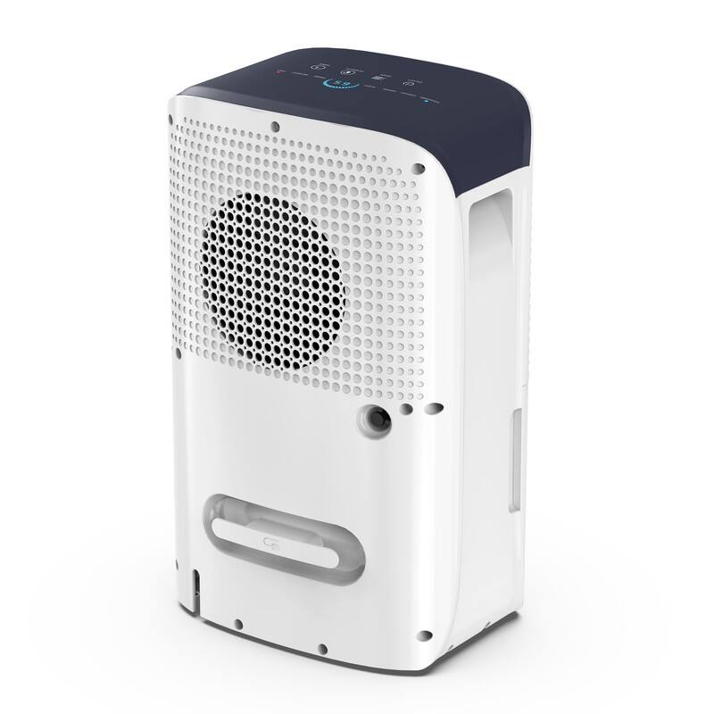 Back. Edendirect - 38 pt. 2000 sq. ft. Portable Dehumidifier in White with 6.55 pt. Bucket, Auto Defrost, Continuous Run, 2-Fan Speeds.